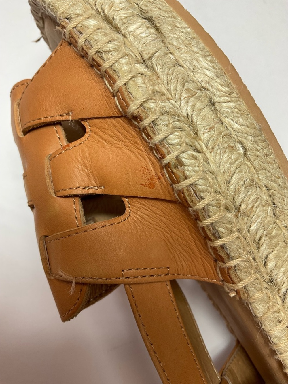 Soludos Sanibel Leather Fisherman Espadrille Sandals - Tan - Picture 8 of 9